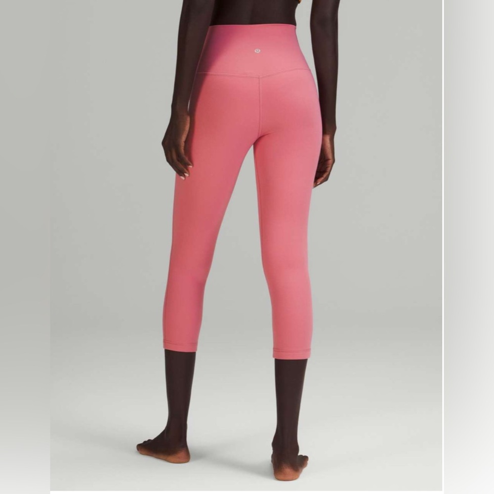 Lululemon Align Crops 23” pink Sz 6